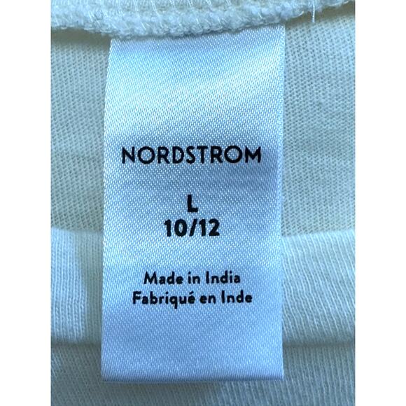 Nordstrom Twist Front Blouse Pullover Long Sleeve Scoop Neck Girl L 10/12 NWOT - Picture 7 of 8